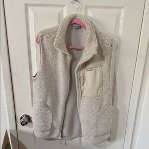 Columbia Off-White Fleece Vest